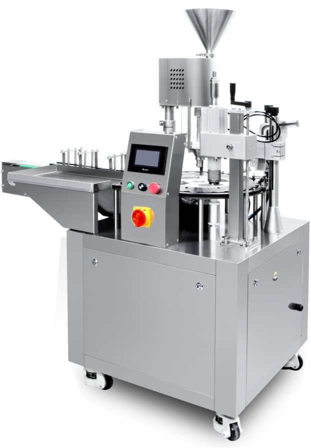 Fully automatic powder filling and capping machine (small water powder integrated machine)